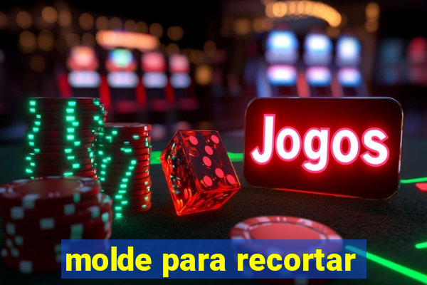 molde para recortar